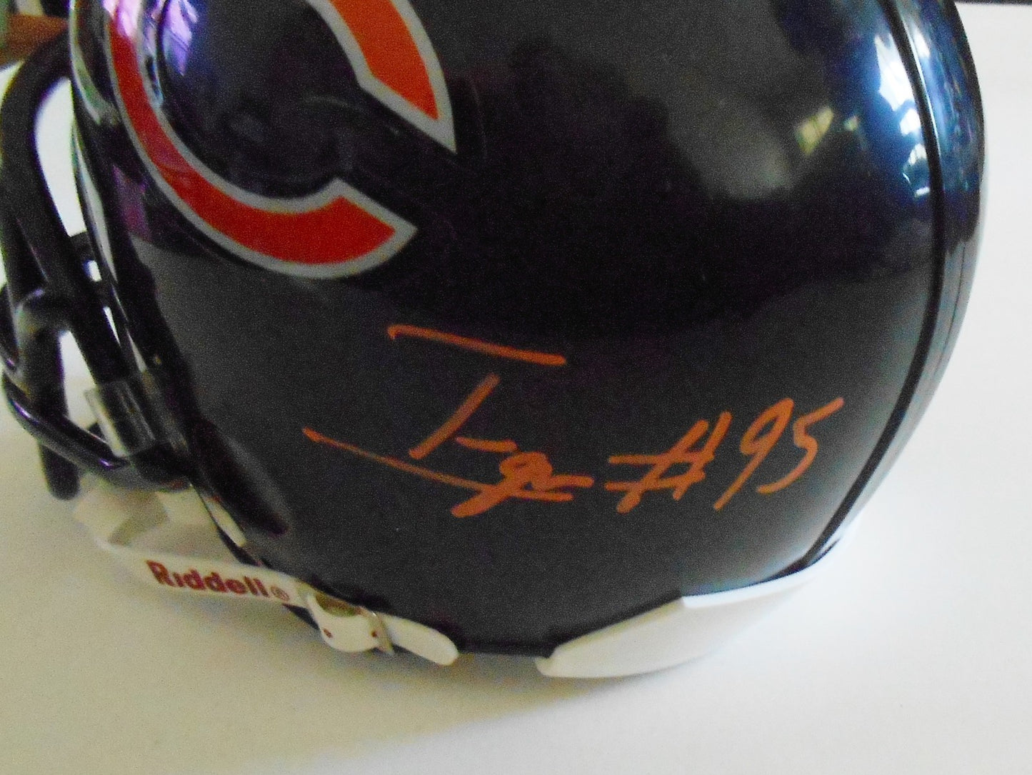 Ego Ferguson Signed Chicago Bears Mini Football Helmet w/COA