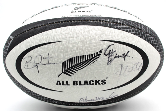 2025-26 New Zealand All Blacks Signed Gilbert Match Replica Full Size Ball W/COA