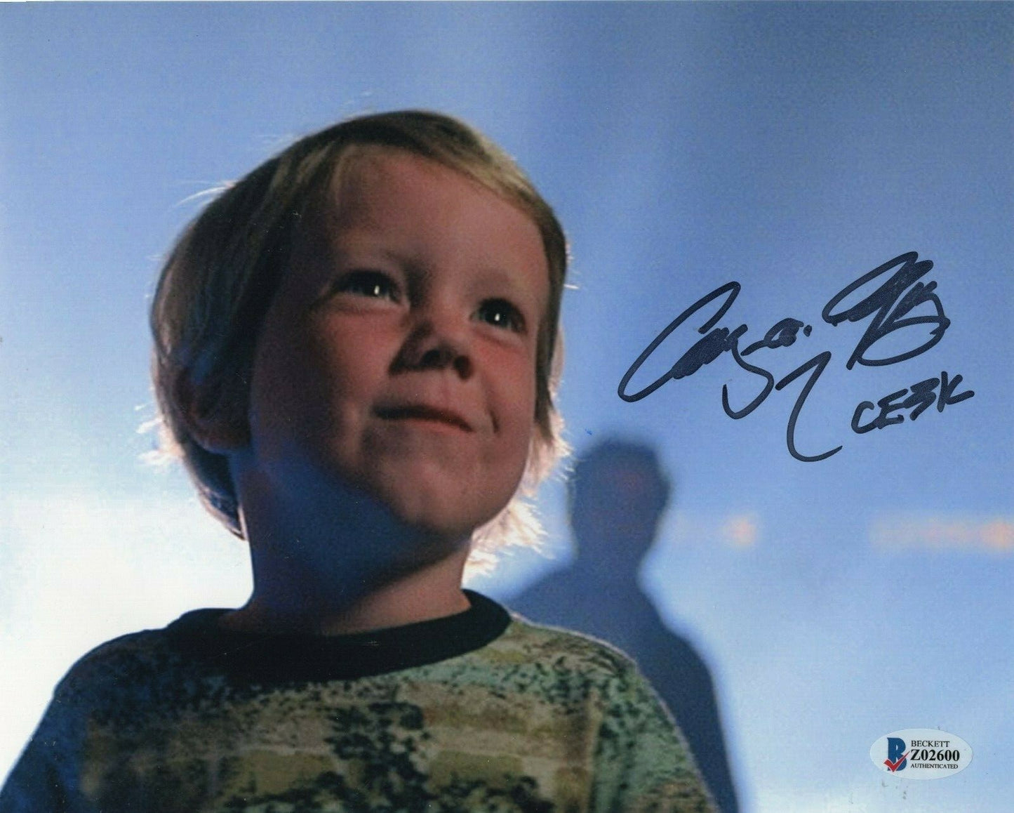 Cary Guffey Signed Close Encounters Third Kind 8x10 Photo w/Beckett COA Z02600