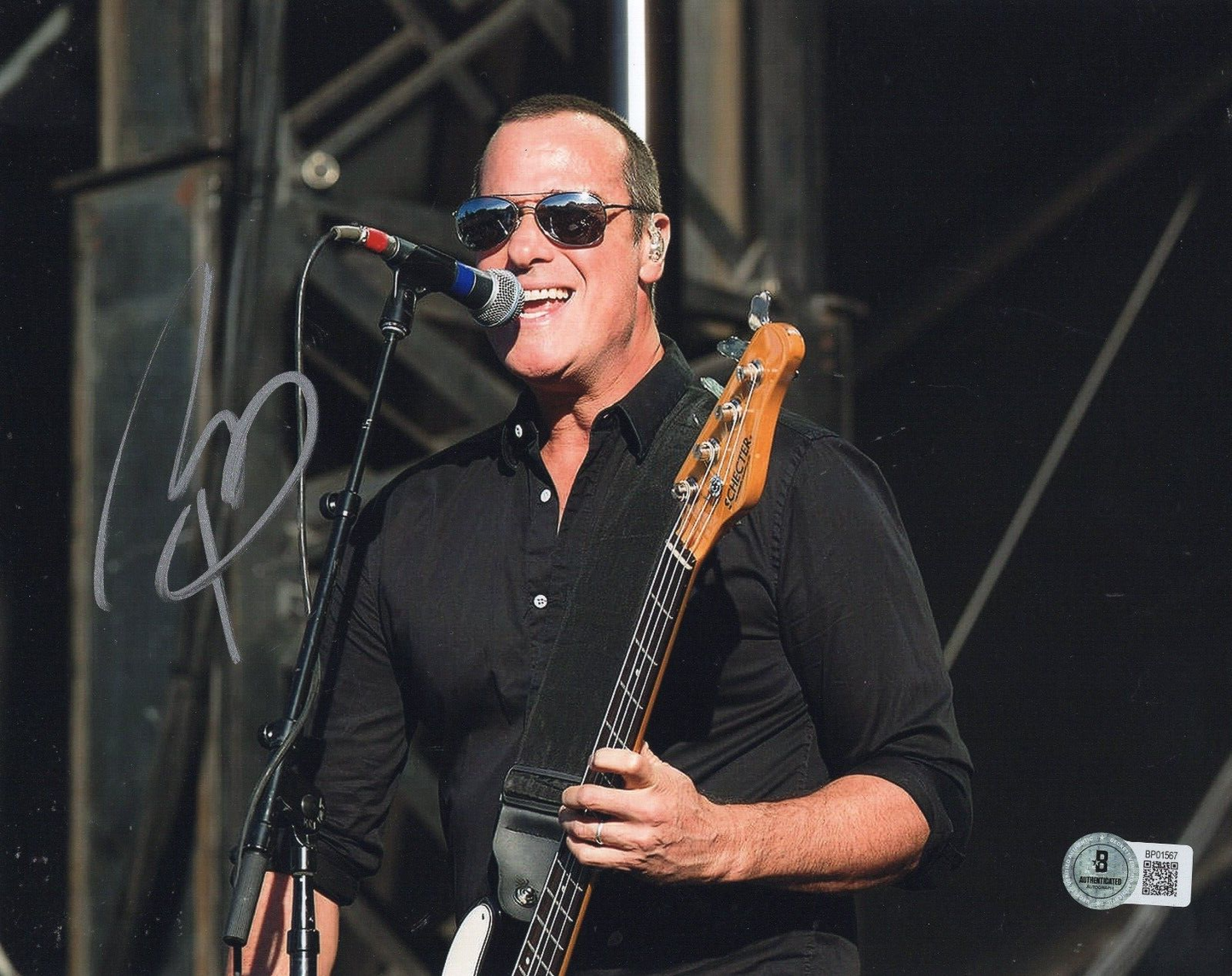 Robert DeLeo Stone Temple Pilots STP Signed 8x10 Photo w/Beckett COA BP01567