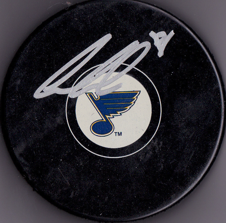 Ian Cole signed autographed St Louis Blues hockey puck w/COA