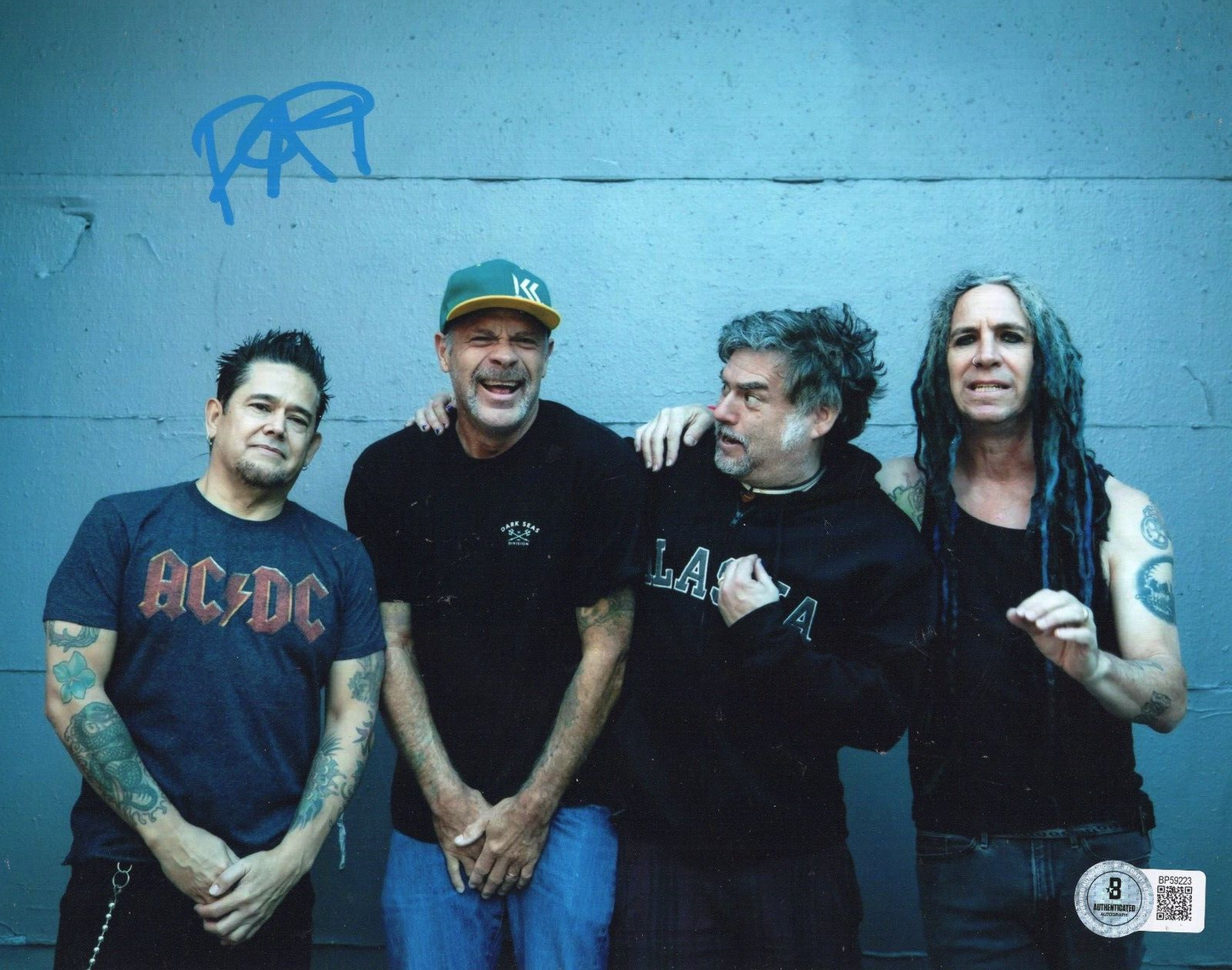 Fat Mike Signed NOFX Rock Roll Michael Burkett 8x10 Photo w/Beckett COA BP59223
