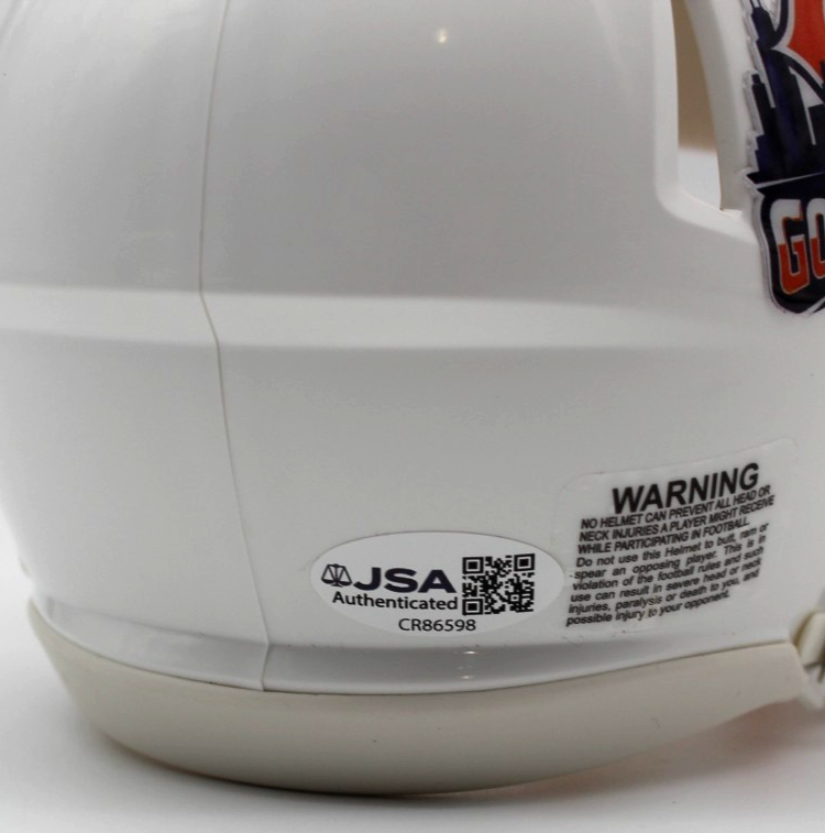 Cairo Santos Signed Chicago Bears Custom Mini Helmet w/JSA COA CR86598