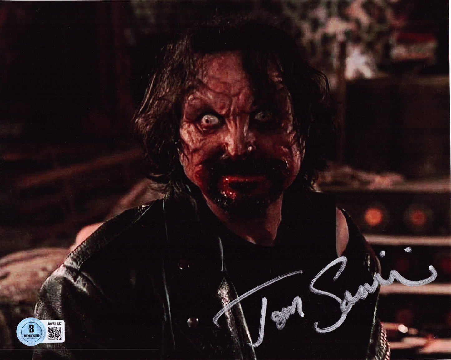 Tom Savini Signed Dawn of The Dead Artist 8x10 Photo w/Beckett BAS BW54182