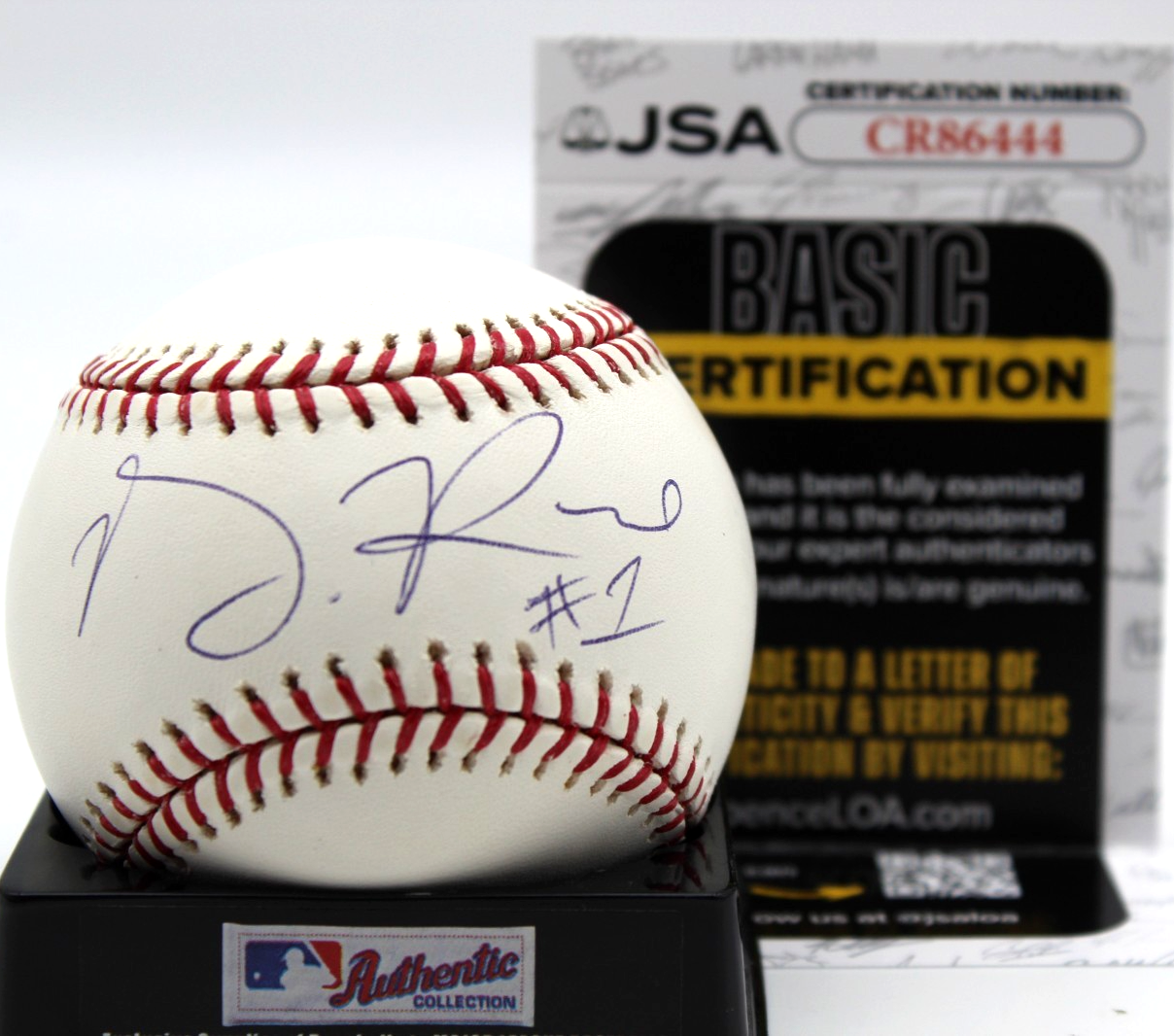Derrick Rose Signed Major League Baseball Chicago Bulls Knicks w/JSA COA CR86444