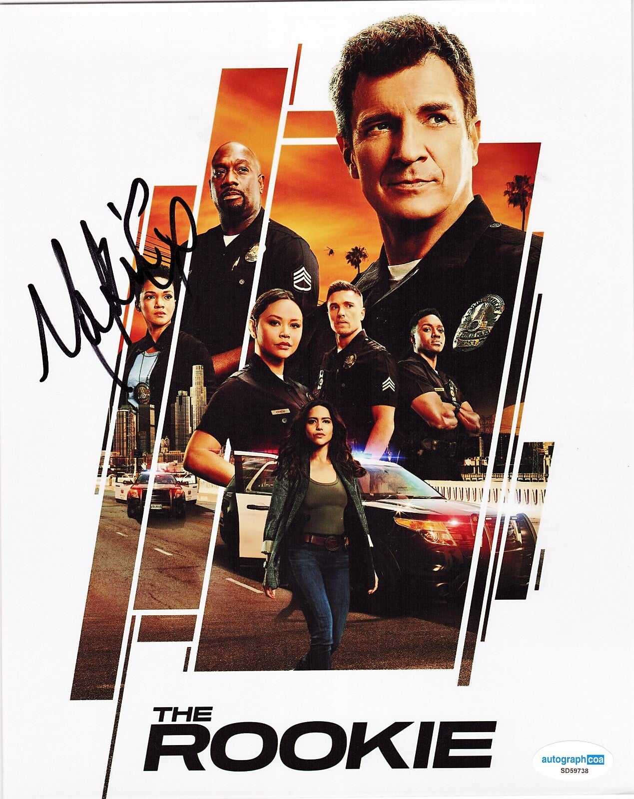Mekia Cox The Rookie Nyla Harper Signed 8x10 Photo w/Autograph COA ACOA SD59738