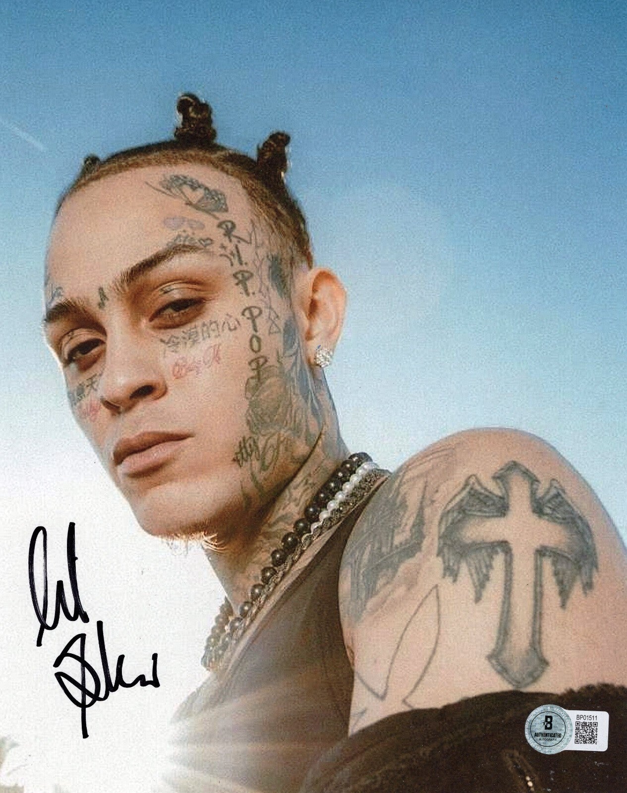 Lil Skies Signed Life of A Dark Rose Nowadays 8x10 Photo w/Beckett COA BP01511