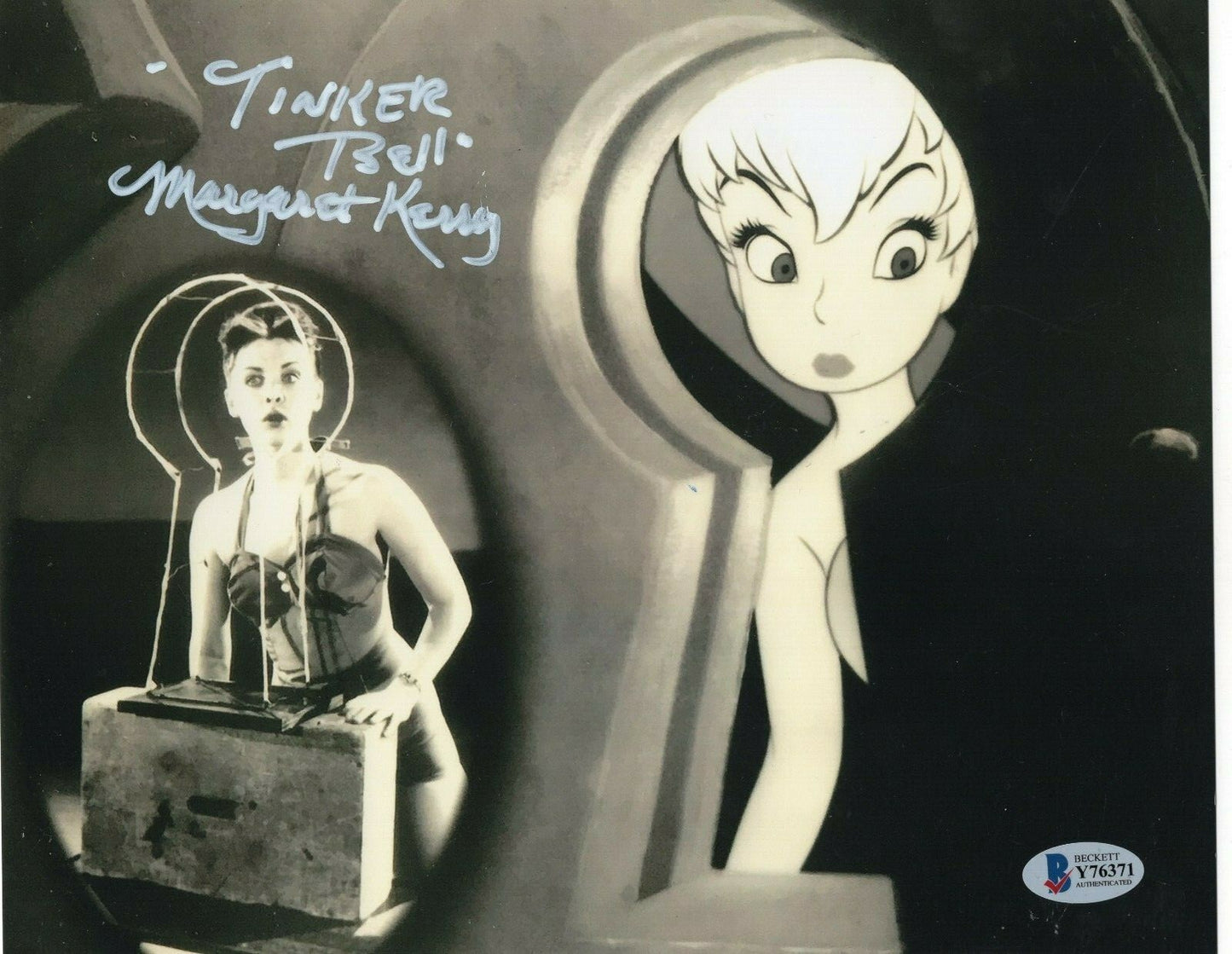 Margaret Kerry Tinker Bell Peter Pan Signed 8x10 Photo w/Beckett COA Y76371