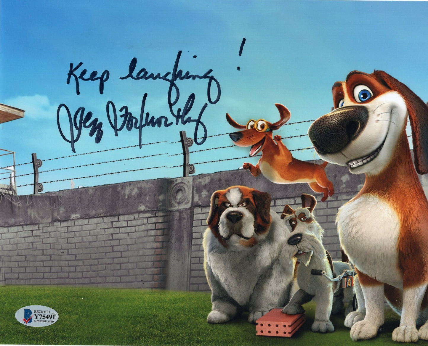 Jeff Foxworthy Signed Ozzie Movie Grunt 8x10 Photo w/Beckett COA Y75491