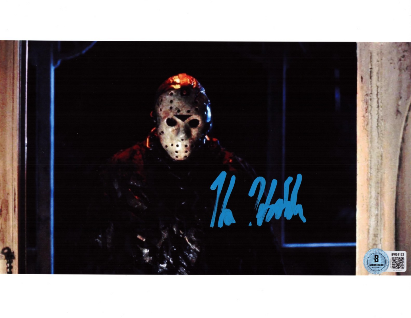 Kane Hodder Friday the 13th Jason Signed 8x10 Photo w/Beckett BAS BW54172