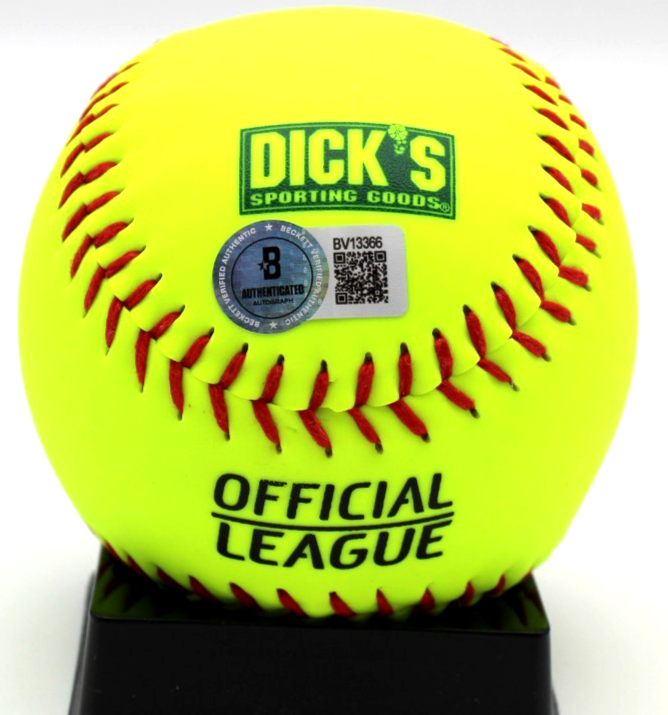 Megan Faraimo Signed UCLA USA Talons Softball w/Beckett BAS COA BV13366