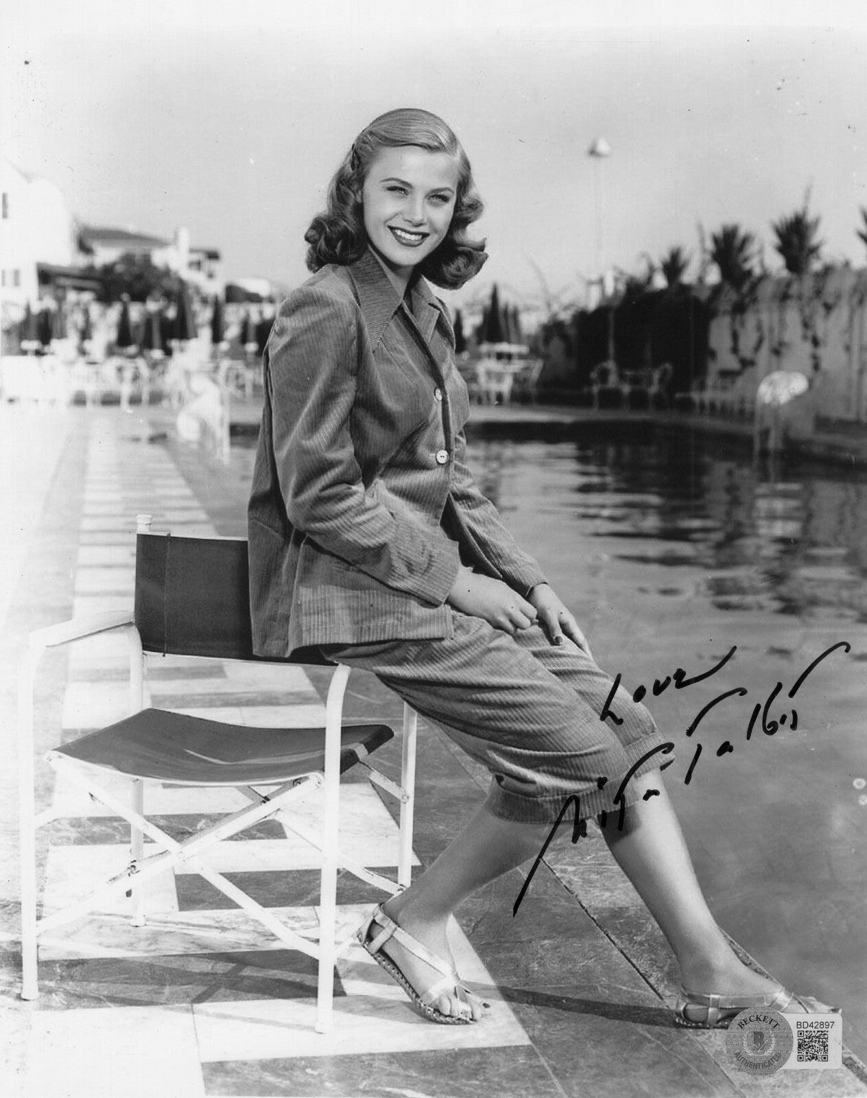 Nita Talbot Signed Hogan's Heroes Marya 8x10 Photo w/Beckett COA BD42897
