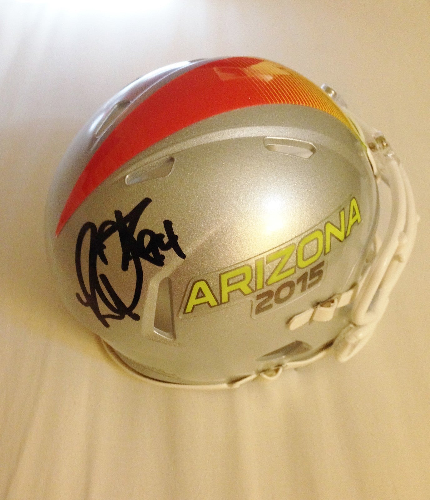 Robert Quinn Signed 2015 Pro Bowl Mini Football Helmet w/COA Rams