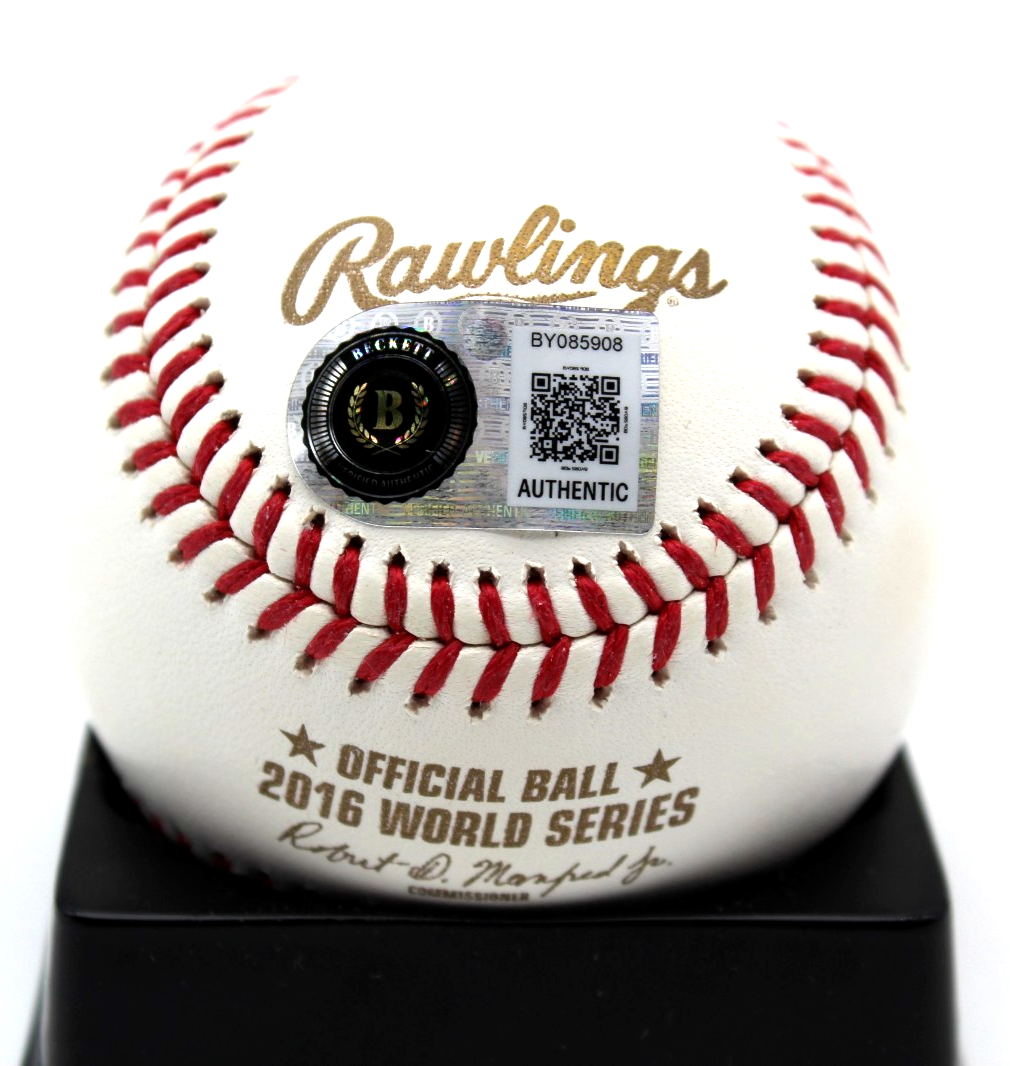 John Lackey Signed 2016 Chicago Cubs World Series Ball w/BAS COA BY085908