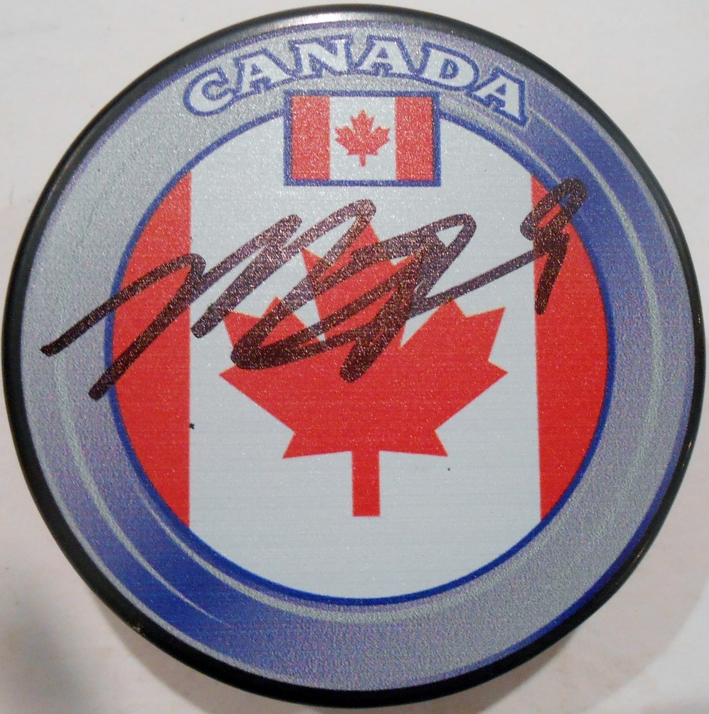 Matt Duchene Signed Team Canada Hockey Puck w/COA Colorado Avalanche