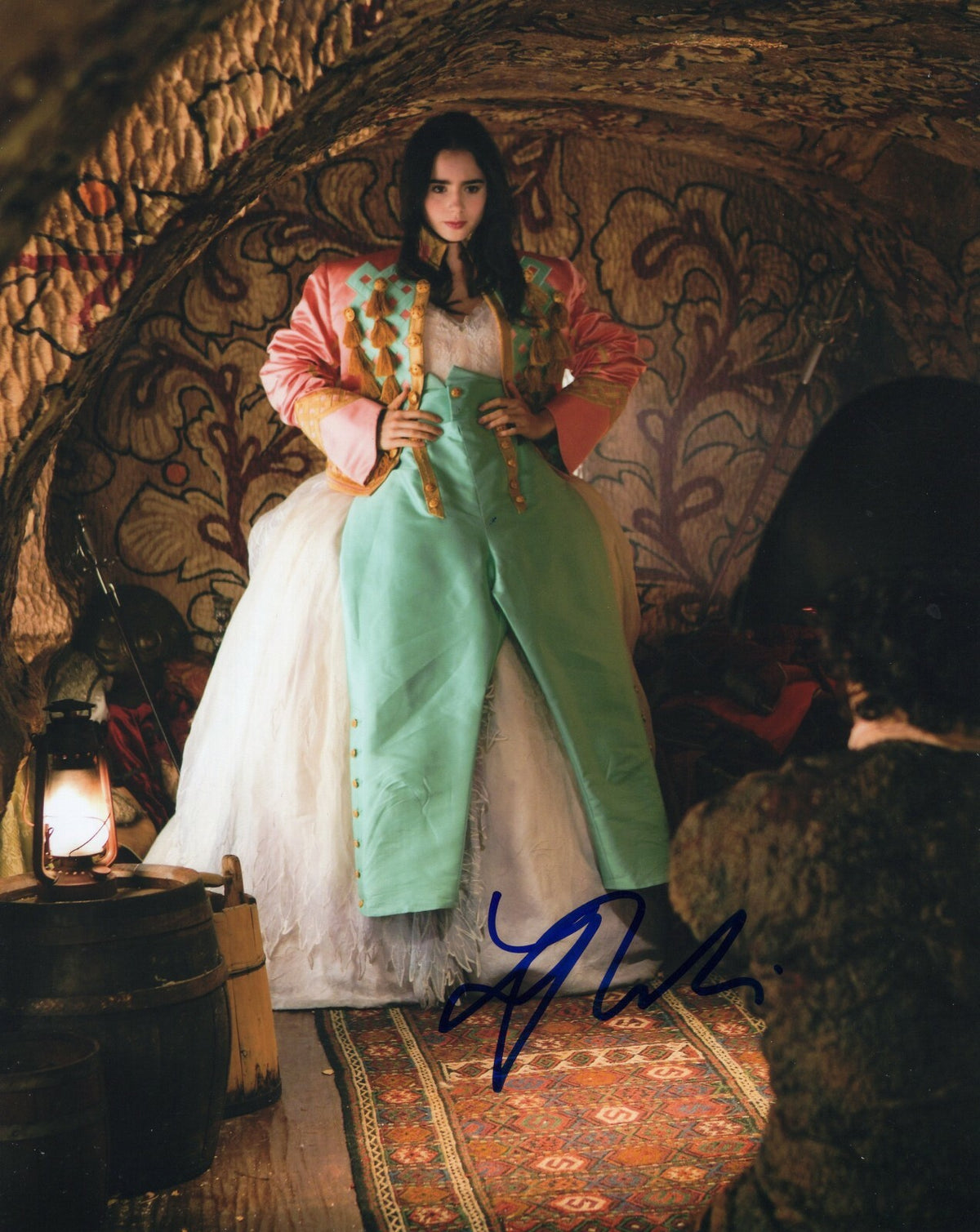 Lily Collins Signed 8x10 Photo w/COA Mortal Instruments Clary Fray #1