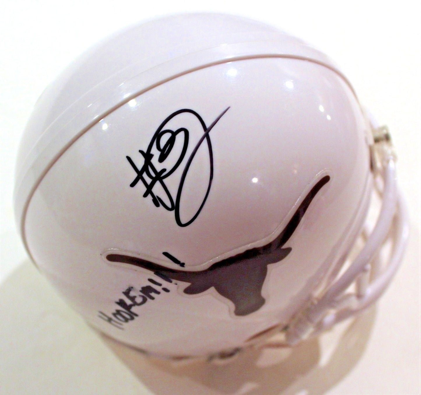 Jalen Green Signed Texas Longhorns Mini Football Helmet w/COA 2018 Hook Em C