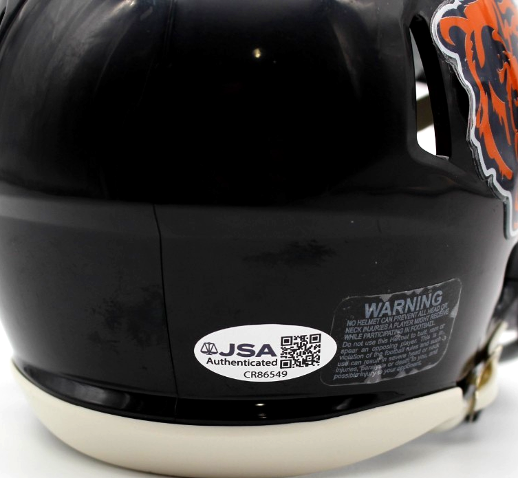 Joe Thuney Signed Chicago Bears Custom Mini Football Helmet w/JSA COA CR86549