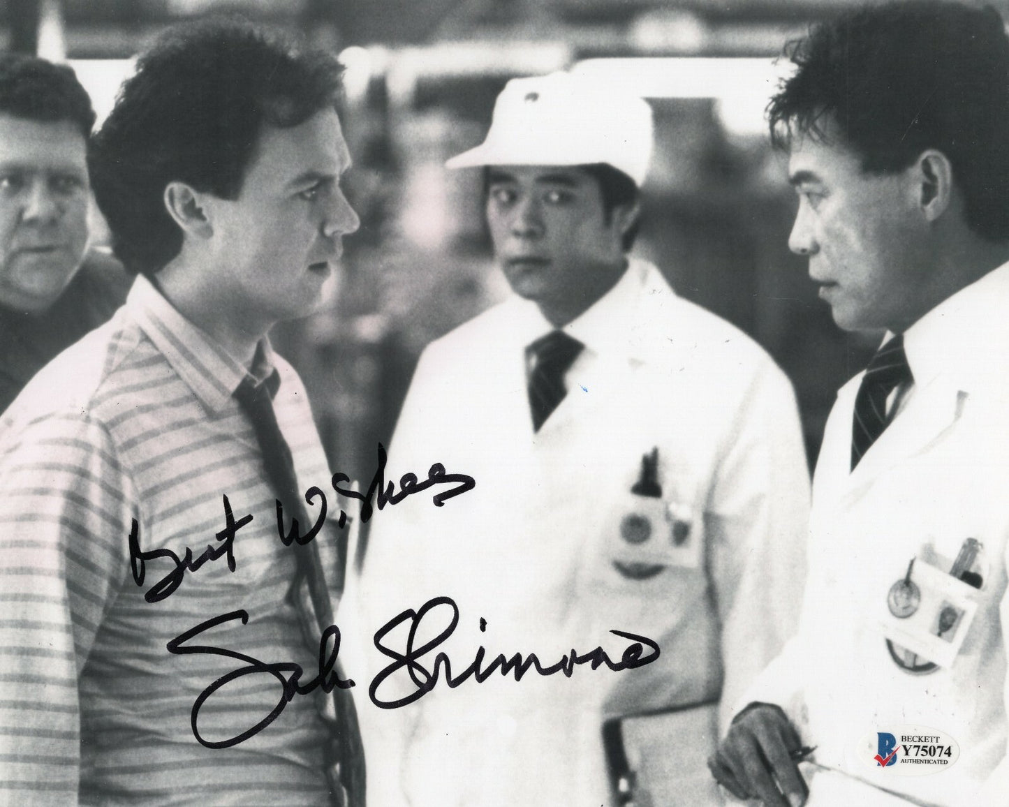 Sab Shimono Signed 8x10 Photo w/Beckett COA Y75074 Gung Ho Movie 1986 Saito