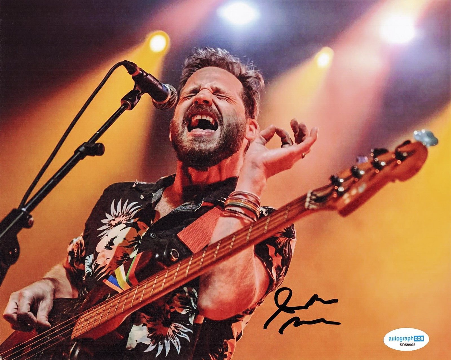 Scott McMicken Dr. Dog Rock Band Signed 8x10 Photo w/ACOA SD59905