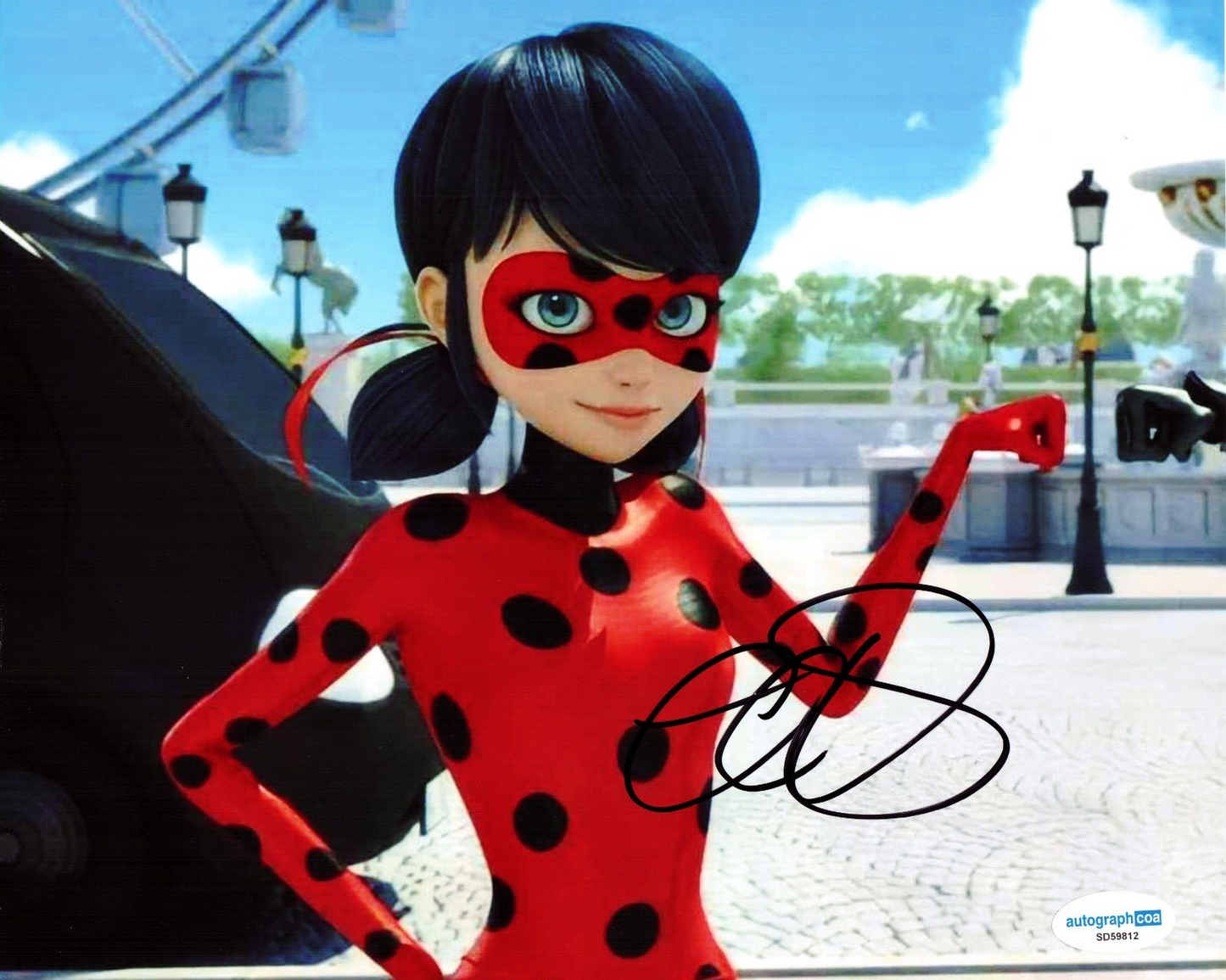 Cristina Valenzuela Miraculous Lady Bug Signed 8x10 Photo w/ACOA SD59812