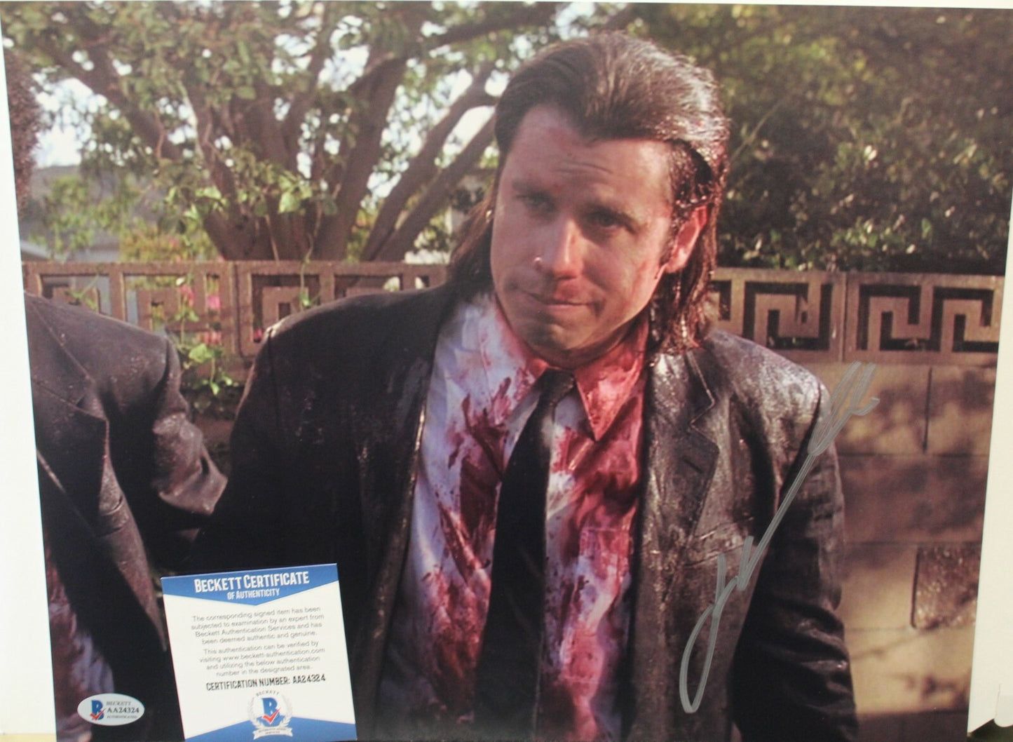 John Travolta Signed Pulp Fiction 11x14 Photo w/Beckett COA AA24324