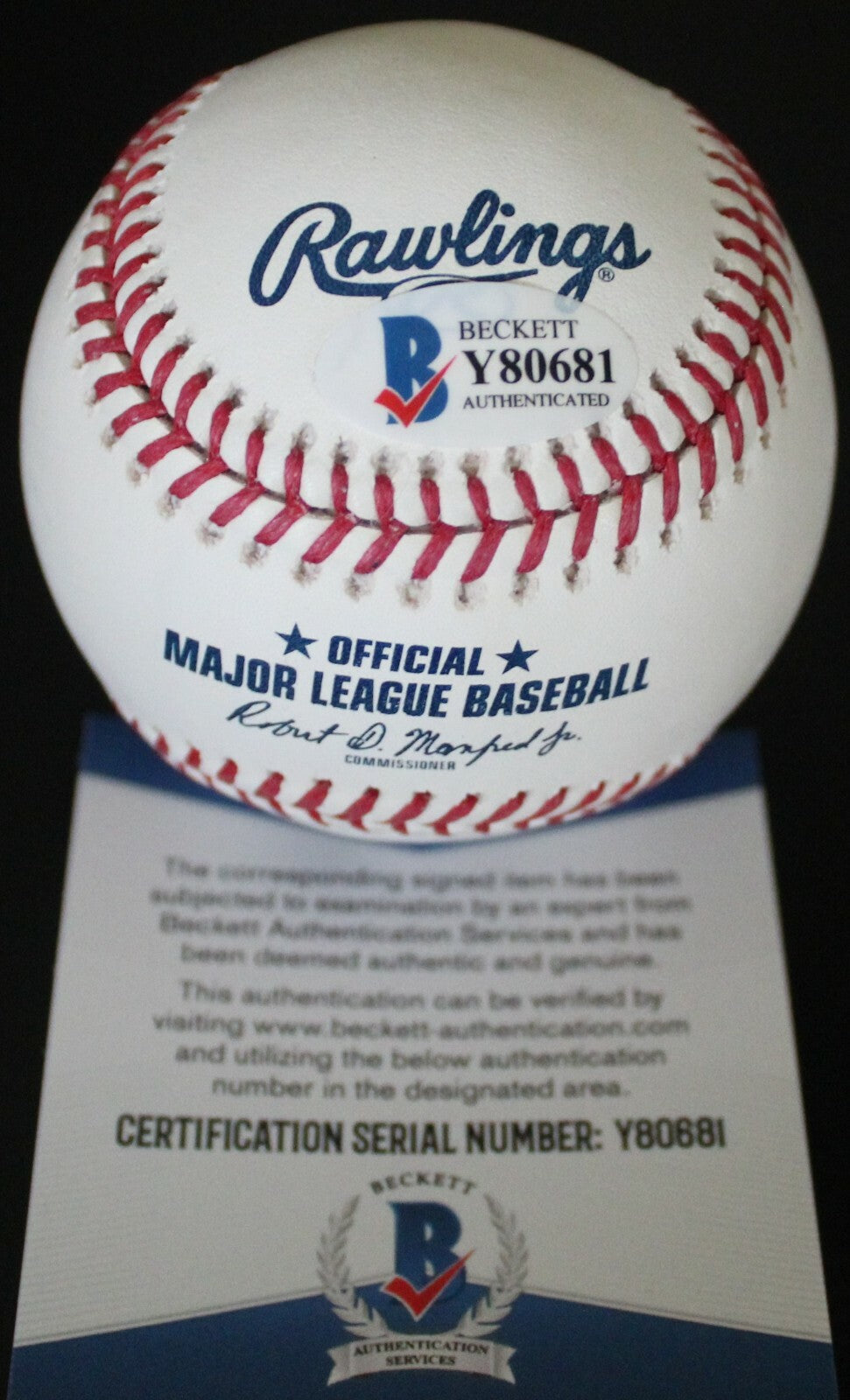 Cole Tucker Pittsburgh Pirates Signed Major League Baseball W/Beckett COA Y80681