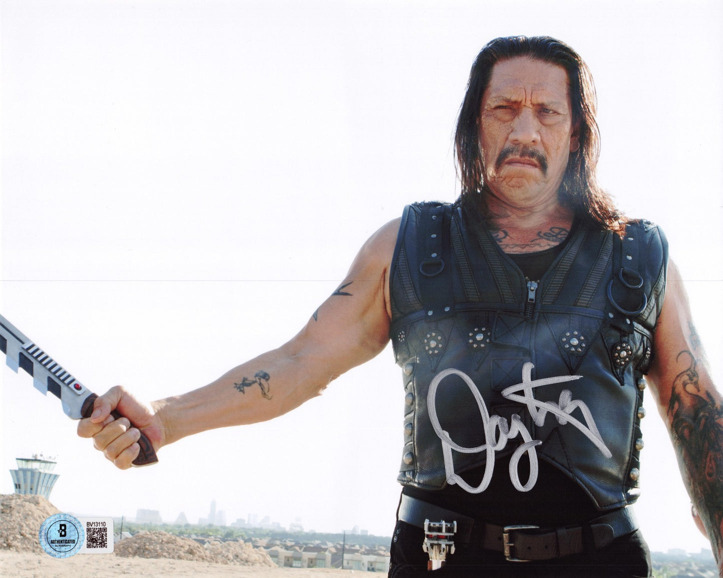 Danny Trejo Signed Machete Movie Isador Cortez 8x10 Photo w/Beckett BAS BV13110