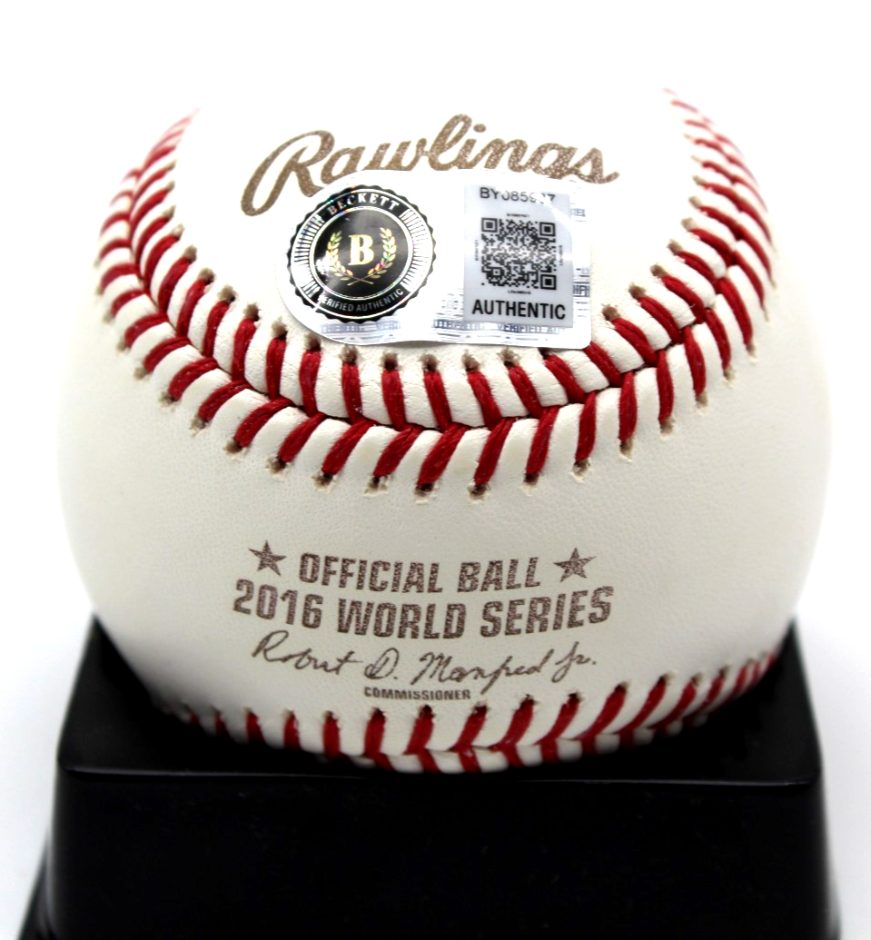 John Lackey Signed 2016 Chicago Cubs World Series Ball w/BAS COA BY085907