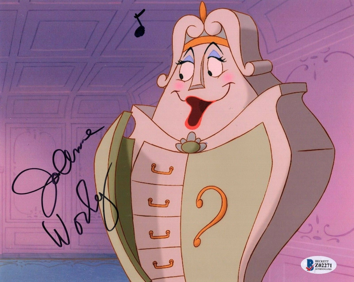 Jo Anne Worley Signed Beauty and The Beast 8x10 Photo w/Beckett COA Z02271