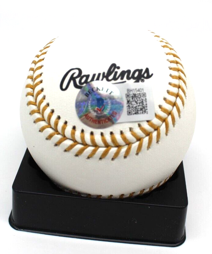 Jim Edmonds Signed Official Gold Glove Baseball w/Beckett COA BH15401 Cardinals