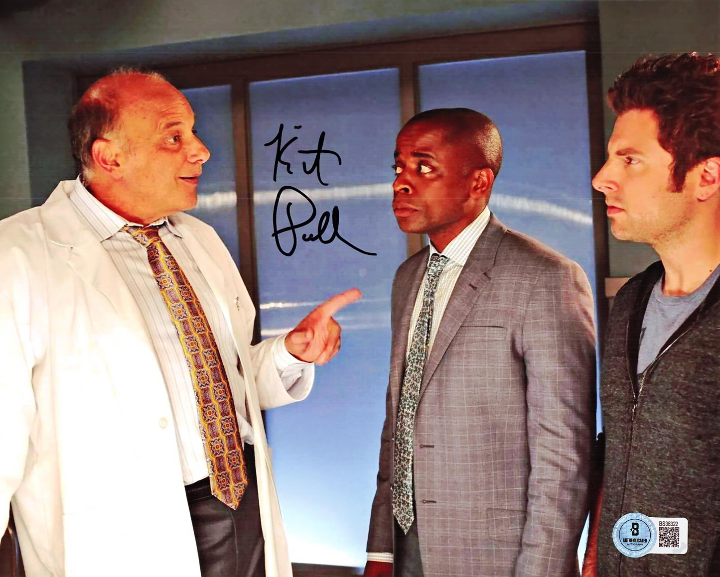 Kurt Fuller Signed Psych Coroner Woody Strode 8x10 Photo W/Beckett COA BS38322
