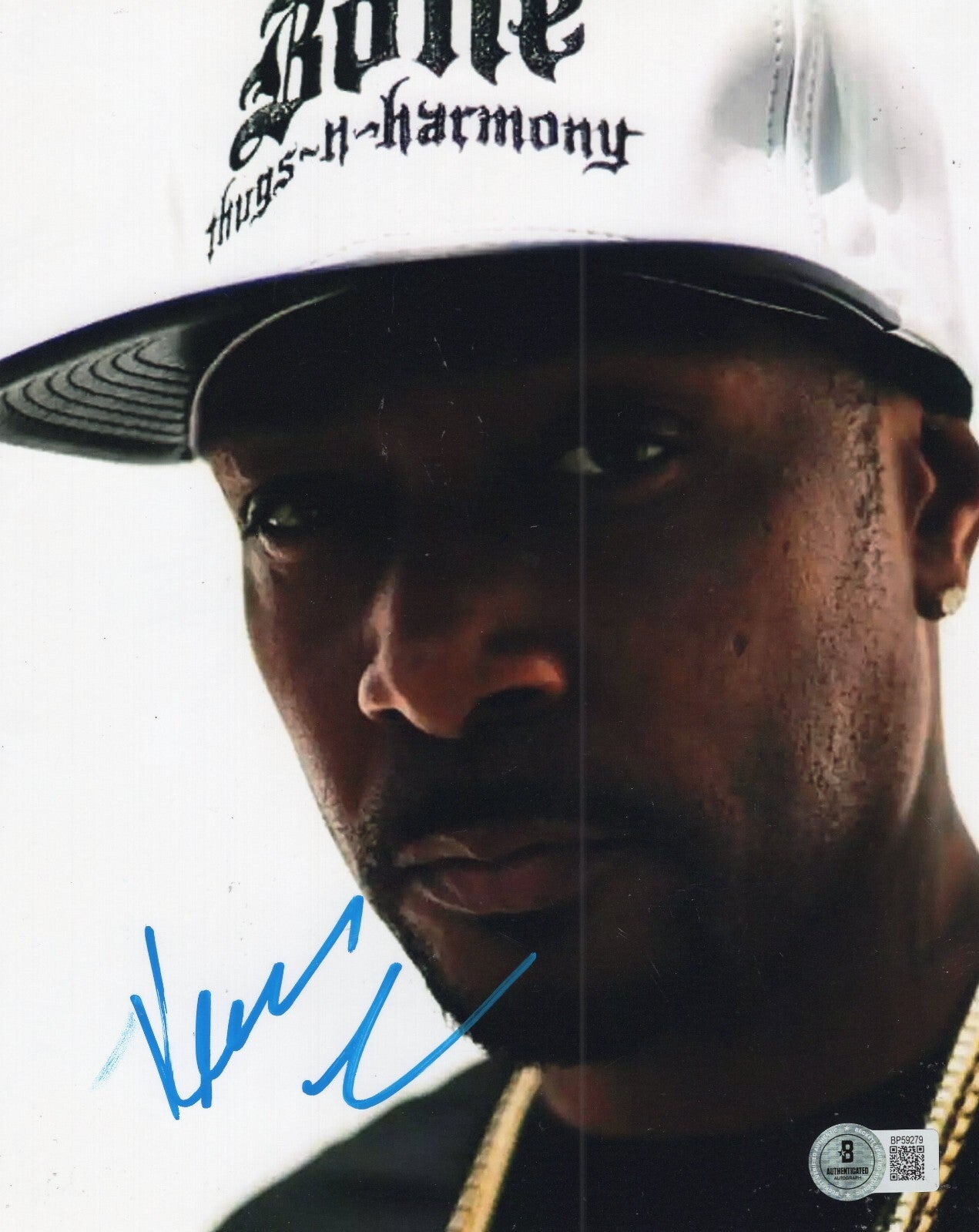 Krazie Bone Thugs and Harmony Hip Hop Signed 8x10 Photo w/Beckett COA BP59279
