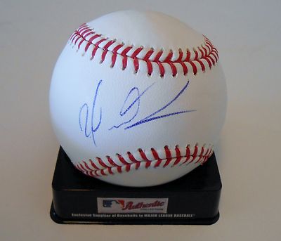 Wilin Rosario Signed Official Major League Game Baseball w/COA Colorado Rockies