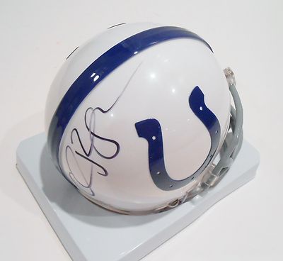 Chuck Pagano Signed Indianapolis Colts Mini Helmet w/COA Chuck Strong
