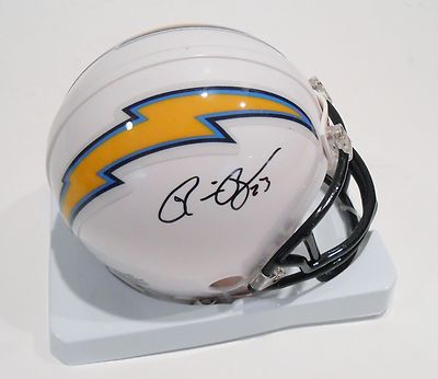 Ronnie Brown Signed San Diego Chargers Mini Helmet w/COA Dolphins