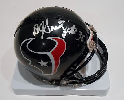 D.J. Swearinger Signed Houston Texans Mini Replica Helmet w/COA #1