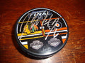 Jordan Hendry 2010 Stanley Cup Signed Puck w/coa Hawks