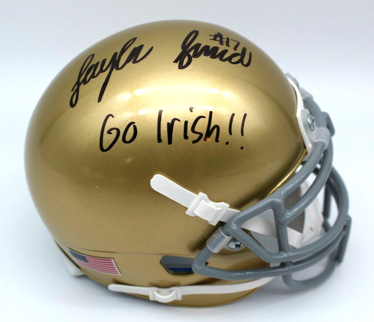 Jaylen Sneed Signed Notre Dame Fighting Irish Mini Football Helmet w/JSA COA #4