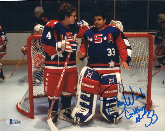 Shaun Weiss Signed Mighty Ducks Goldberg 8x10 Photo w/Beckett COA V24649