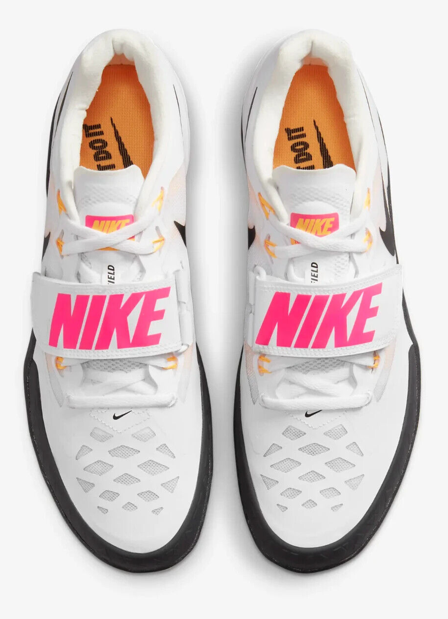 Nike Zoom Rival SD 2 White Black Throwing Shoes 685134-102 Men's US Size 14