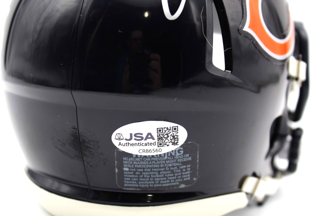 Cairo Santos Chicago Bears Signed Mini Football Helmet w/JSA COA CR86560