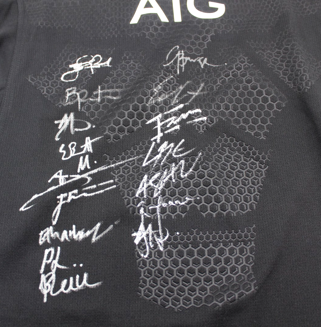 2025-26 New Zealand All Blacks Signed Adidas Rugby Jersey Brand New Medium W/COA