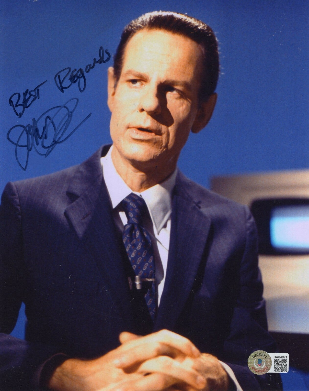 John Roarke Signed The Naked Gun 2 1/2 8x10 Photo w/Beckett COA BA84871