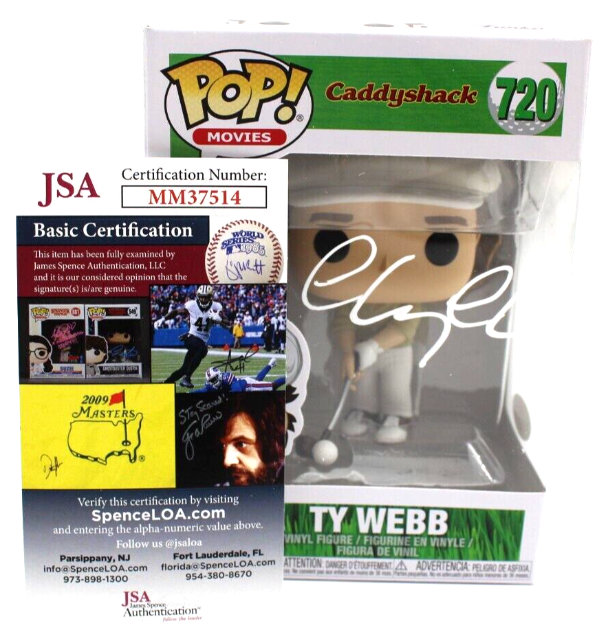 Chevy Chase Signed Caddyshack Movie TY WEBB #720 Funko Pop w/JSA COA MM37514
