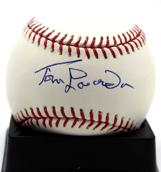 Tommy Lasorda Signed Dodgers 50th Anniversary Baseball w/Beckett COA BAS BR93149