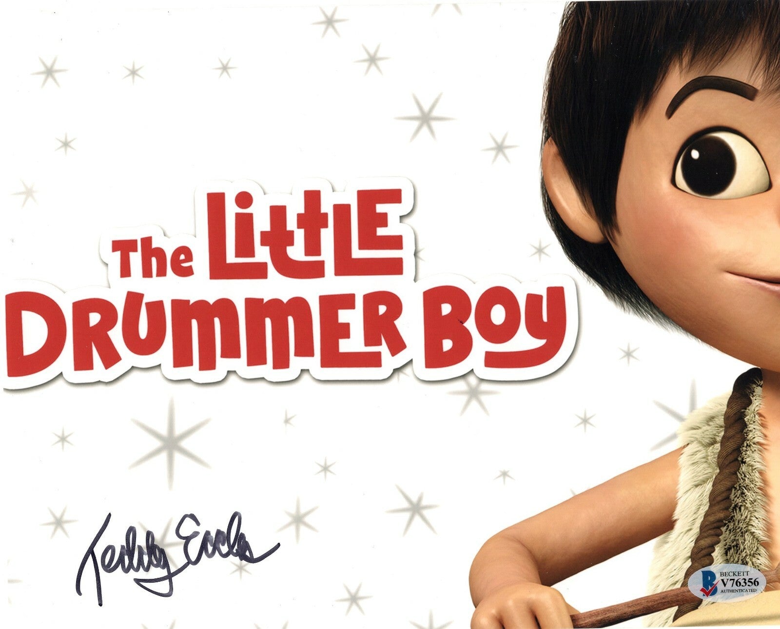 Teddy Eccles Signed The Little Drummer Boy 8x10 Photo w/Beckett COA V76356