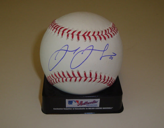 Josh Johnson Signed Official Major League Game Baseball w/COA Marlins #2