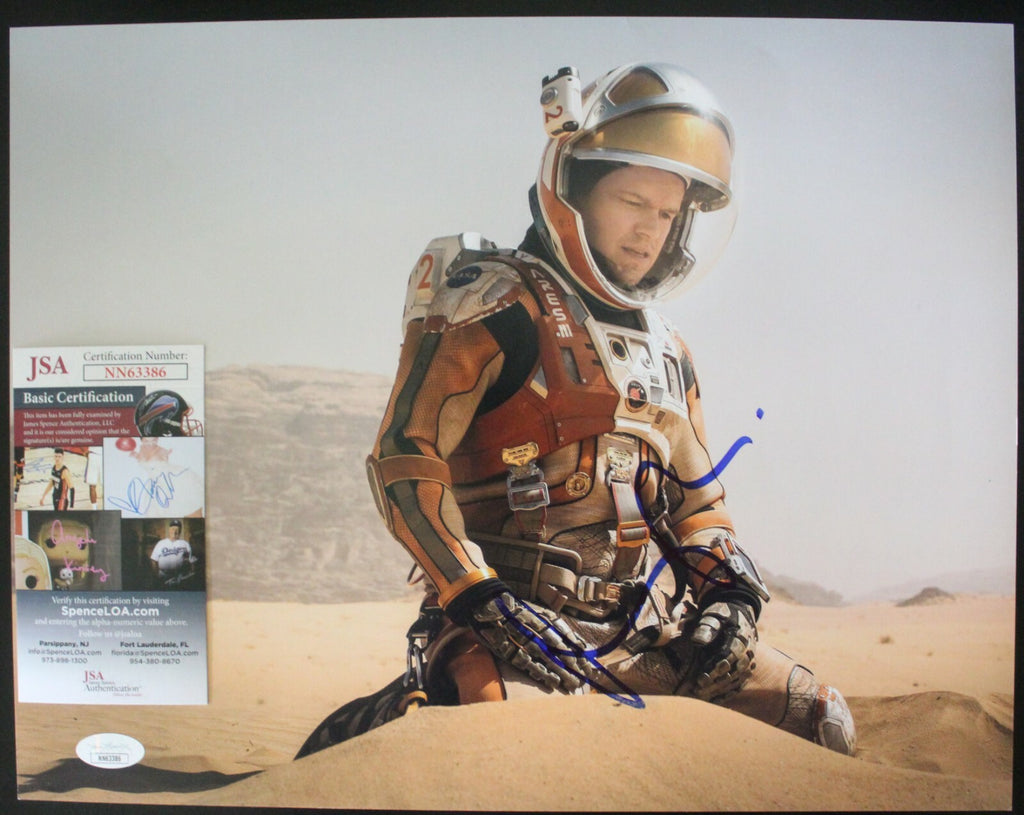 Matt Damon Signed Martian Film Mark Watney 11x14 Photo w/JSA COA NN63386