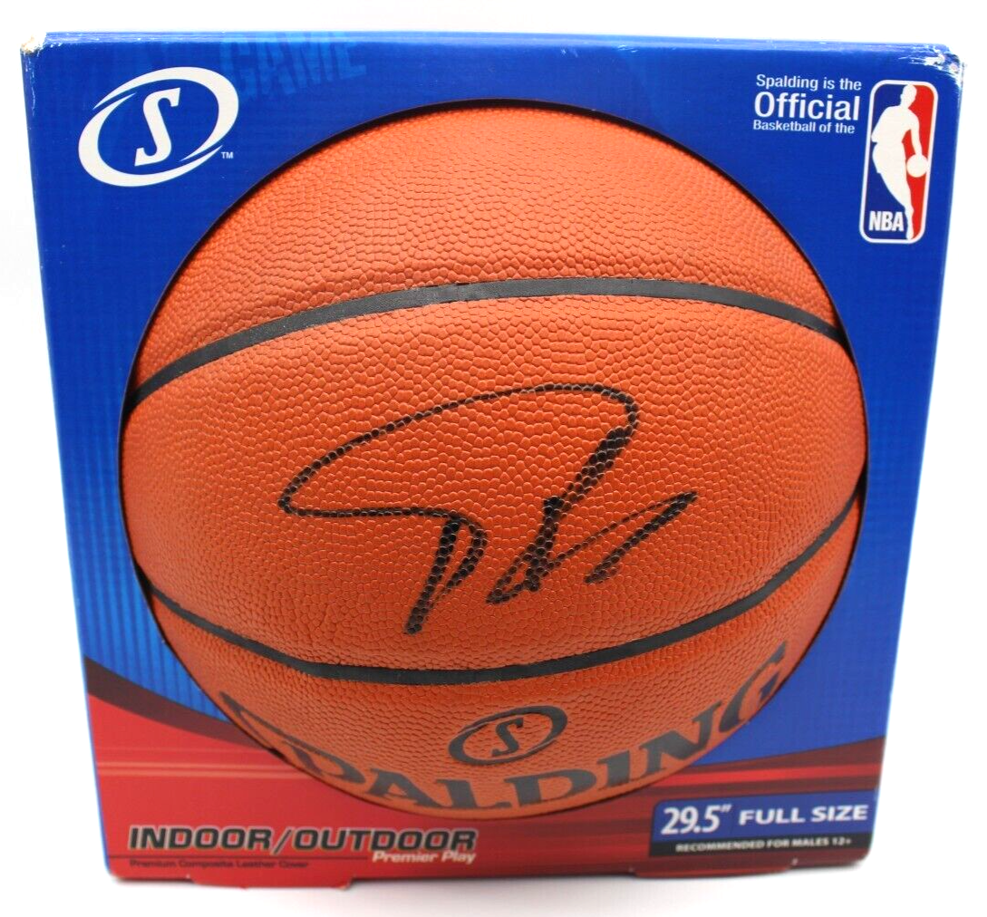 Giannis Antetokounmpo Signed Bucks Spalding Basketball w/JSA COA SD07381 Debut